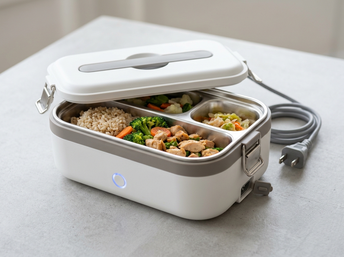 Rapid-Heating 80W Electric PTC Food Warmer Lunch Box