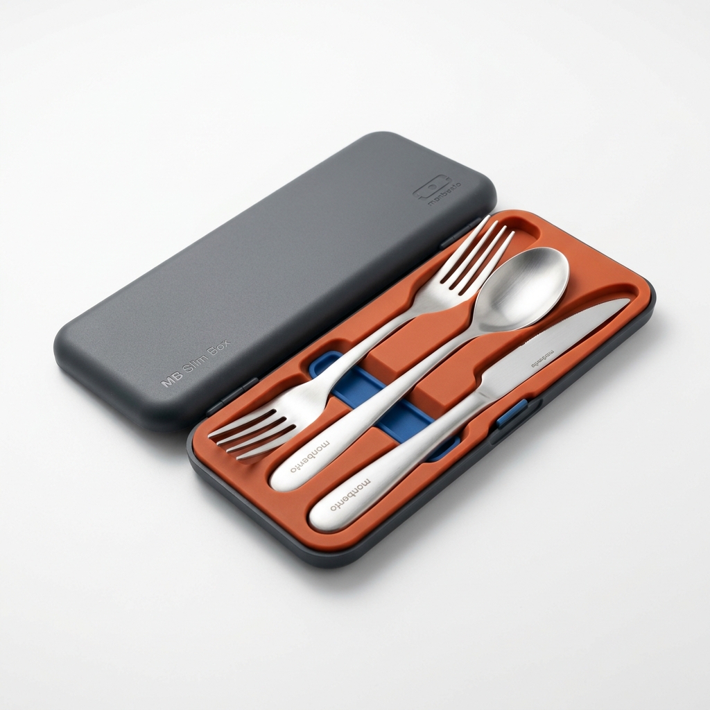 Rattle-Free Portable Cutlery Set in Hard Case